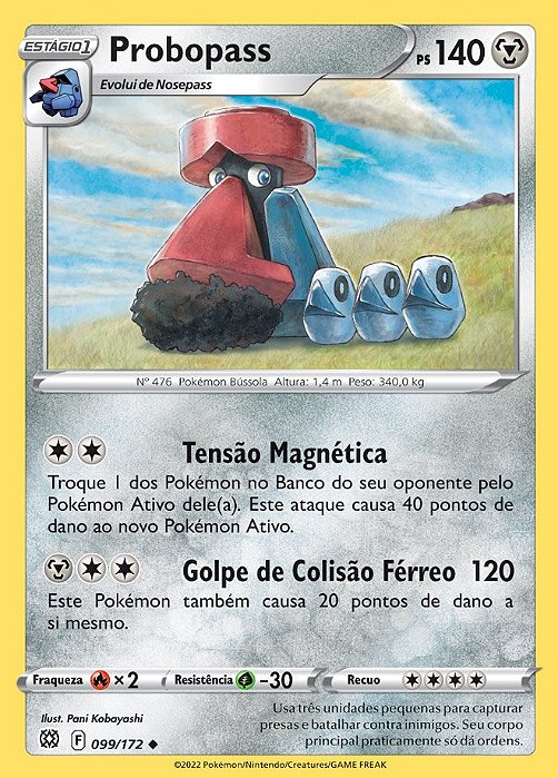 Probopass (99/172) - Carta Avulsa Pokemon