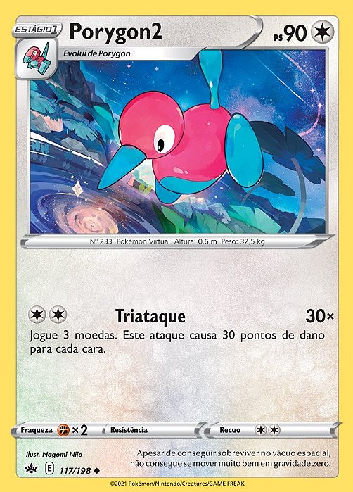 Porygon2 (117/198) - Carta Avulsa Pokemon