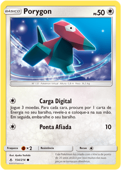 Porygon (154/214) - Carta Avulsa Pokemon
