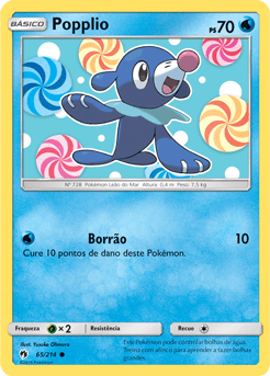 Popplio (65/214) - Carta Avulsa Pokemon