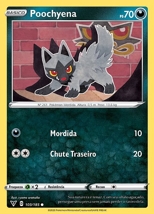 Poochyena (103/185) REV FOIL - Carta Avulsa Pokemon