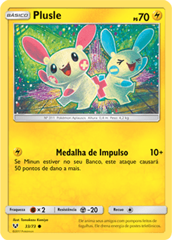 Plusle (33/73) - Carta Avulsa Pokemon