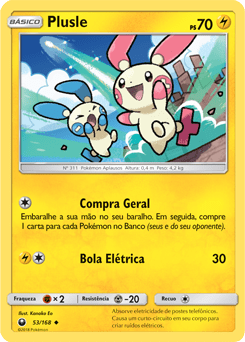 Plusle (53/168) REV FOIL - Carta Avulsa Pokemon