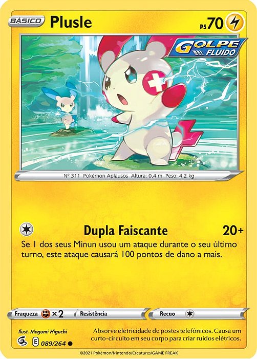 Plusle (89/264) REV FOIL - Carta Avulsa Pokemon