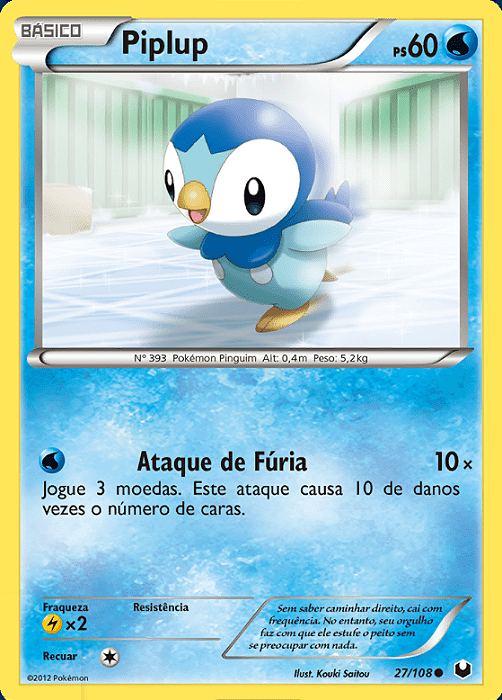 Piplup (27/108) - Carta Avulsa Pokemon