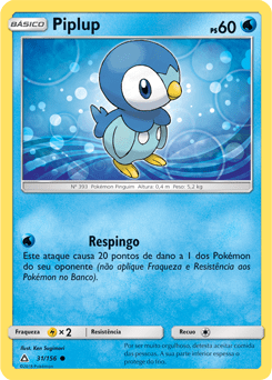 Piplup (31/156) - Carta Avulsa Pokemon