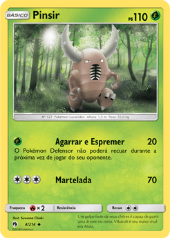 Pinsir (4/214) - Carta Avulsa Pokemon