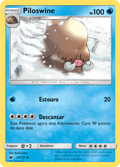 Piloswine (20/111) - Carta Avulsa Pokemon
