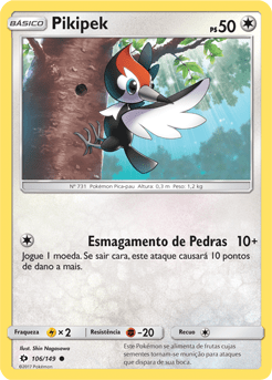 Pikipek (106/149) - Carta Avulsa Pokemon