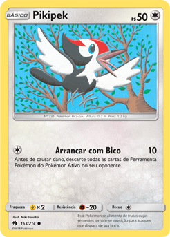 Pikipek (163/214) - Carta Avulsa Pokemon