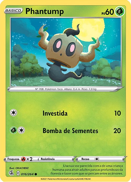 Phantump (16/264) - Carta Avulsa Pokemon