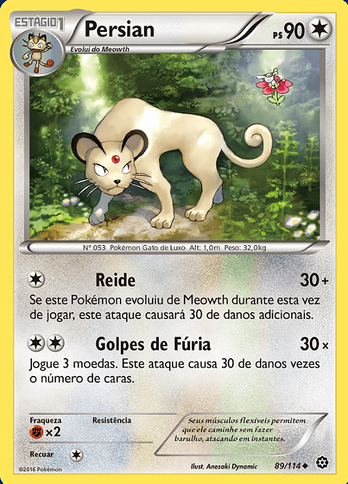 Persian (89/114) - Carta Avulsa Pokemon