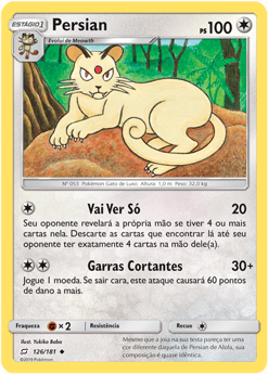 Persian (126/181) - Carta Avulsa Pokemon