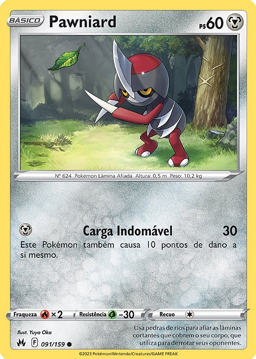 Pawniard (091/159) - Carta Avulsa Pokemon
