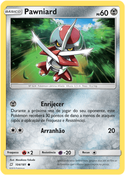 Pawniard (104/181) - Carta Avulsa Pokemon
