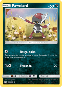 Pawniard (134/236) REV FOIL - Carta Avulsa Pokemon