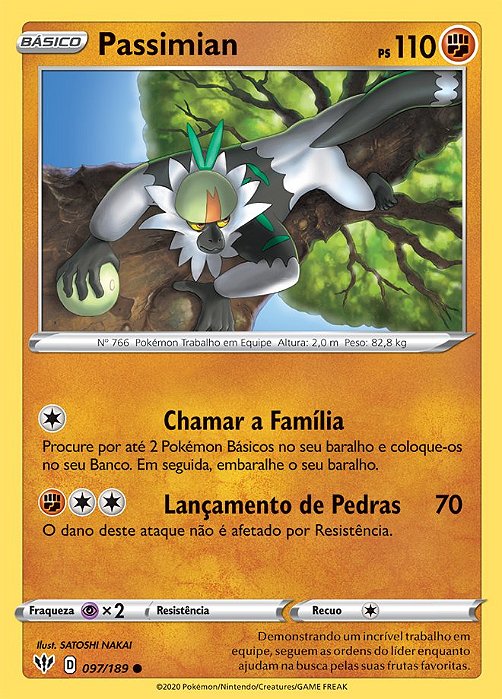 Passimian (97/189) - Carta Avulsa Pokemon