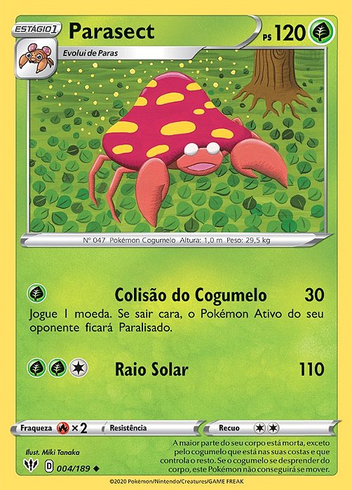 Parasect (4/189) REV FOIL - Carta Avulsa Pokemon