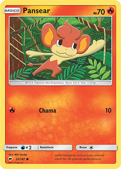 Pansear (22/147) - Carta Avulsa Pokemon