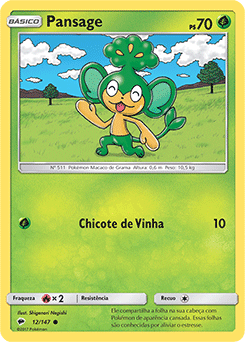 Pansage (12/147) - Carta Avulsa Pokemon