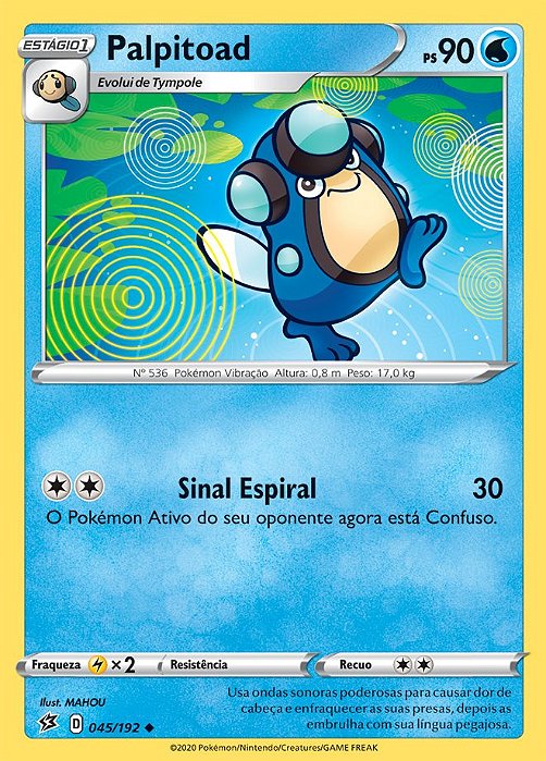 Palpitoad (45/192) - Carta Avulsa Pokemon