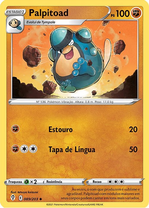 Palpitoad (89/203) - Carta Avulsa Pokemon
