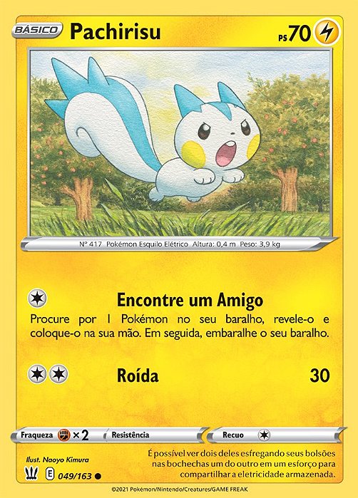 Pachirisu (49/163) - Carta Avulsa Pokemon