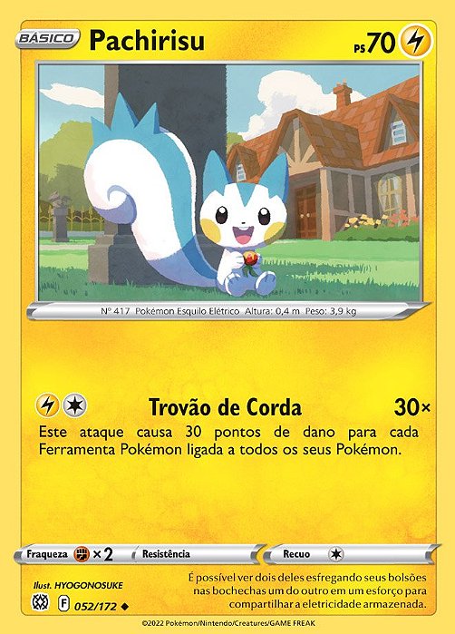 Pachirisu (52/172) - Carta Avulsa Pokemon