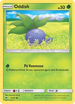 Oddish (4/147) - Carta Avulsa Pokemon