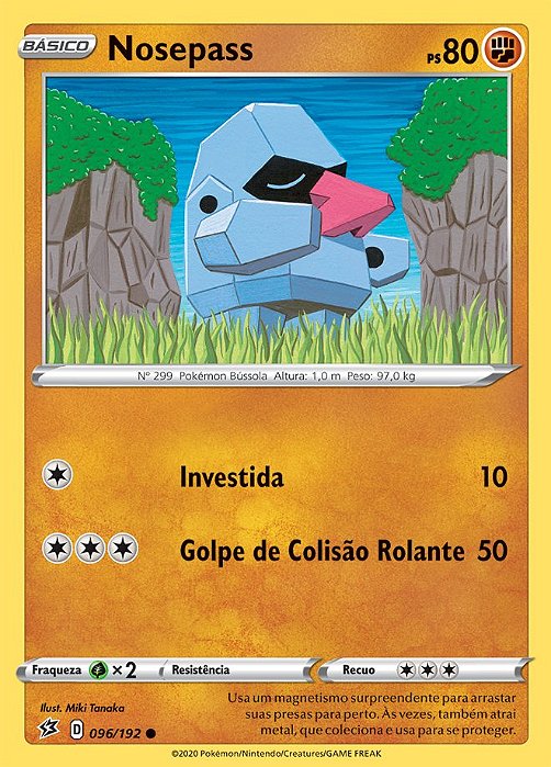 Nosepass (96/192) REV FOIL - Carta Avulsa Pokemon