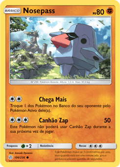Nosepass (106/236) REV FOIL - Carta Avulsa Pokemon