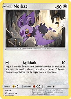 Noibat (109/147) - Carta Avulsa Pokemon