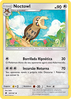 Noctowl (107/147) - Carta Avulsa Pokemon
