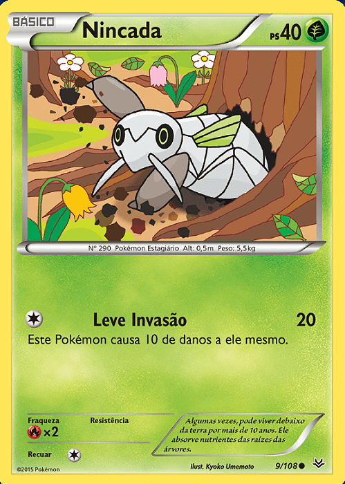 Nincada (9/108) - Carta Avulsa Pokemon