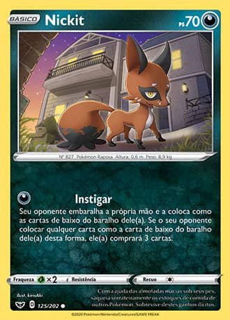Nickit (125/202) REV FOIL - Carta Avulsa Pokemon