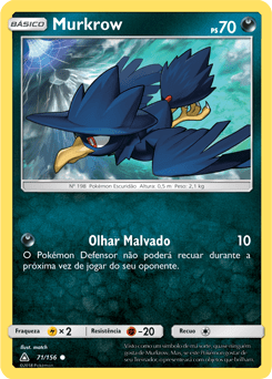 Murkrow (71/156) - Carta Avulsa Pokemon