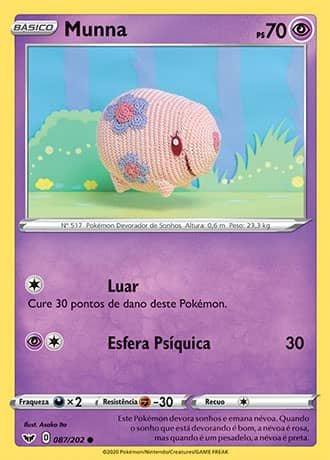 Munna (87/202) REV FOIL - Carta Avulsa Pokemon
