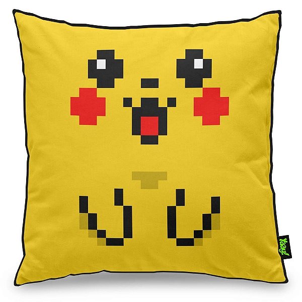 Almofada Pokemon Pikachu - Pixelchu (40x40cm)