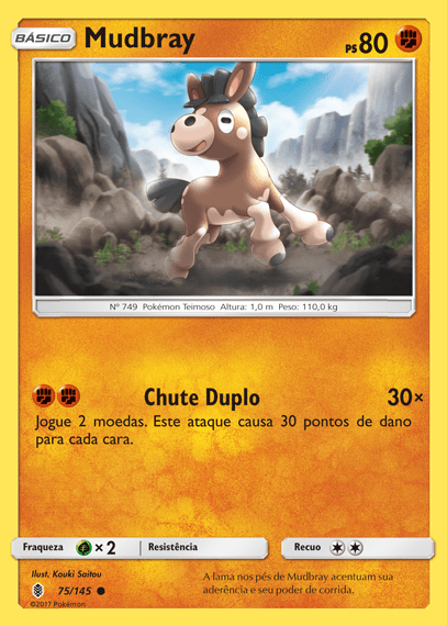 Mudbray (75/145) - Carta Avulsa Pokemon