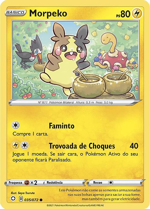 Morpeko (35/72) - Carta Avulsa Pokemon
