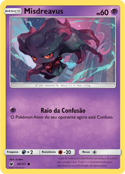Misdreavus (39/111) REV FOIL - Carta Avulsa Pokemon