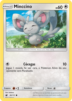 Minccino (85/111) - Carta Avulsa Pokemon