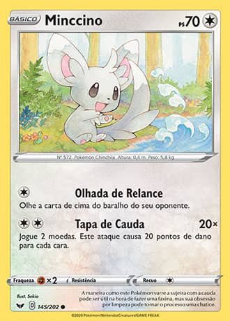 Minccino (145/202) - Carta Avulsa Pokemon