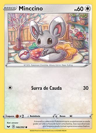 Minccino (146/202) - Carta Avulsa Pokemon
