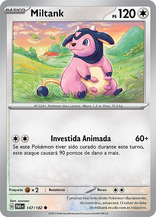 Miltank (147/182) - Carta Avulsa Pokemon