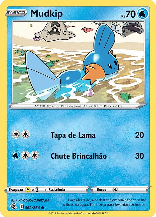 Mudkip (62/264) - Carta Avulsa Pokemon