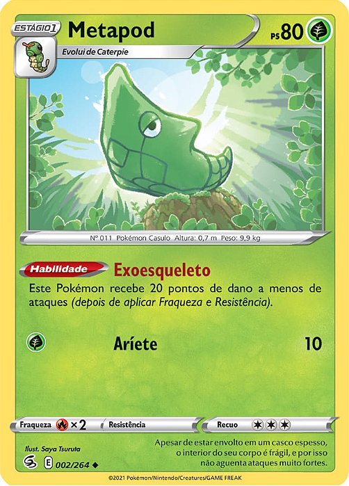 Metapod (2/264) - Carta Avulsa Pokemon
