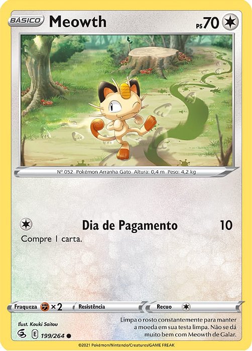 Meowth (199/264) - Carta Avulsa Pokemon