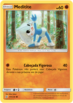 Meditite (109/236) - Carta Avulsa Pokemon