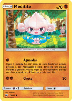 Meditite (76/168) - Carta Avulsa Pokemon